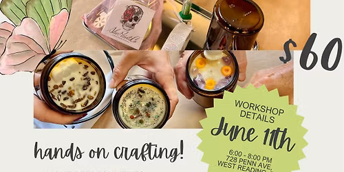  Finch + Fern Golden Hour Glow Soy Candle Making Experience with ShePaintsCo