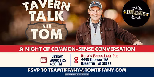 Washington County Tavern Talk with Tom Tiffany