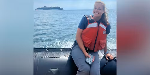 Cassandra Sadler with "Follow the Fish: Evolution of Gill-Net Fish Tugs on the Great Lakes"