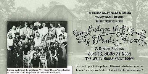The Ponder Heart | A Staged Reading in the Welty Garden