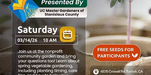 Free Workshop: Spring Vegetable Gardening