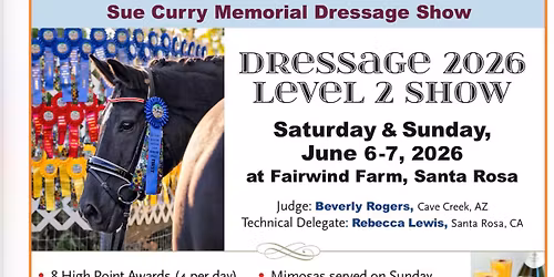  Sue Curry Memorial Dressage Show