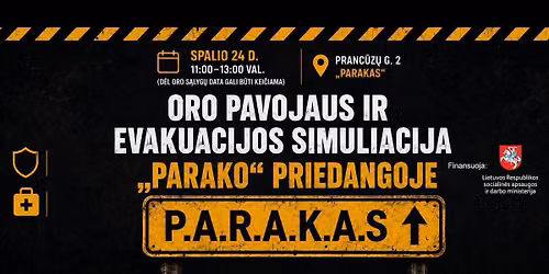 AKTUALU. Oro pavojaus ir evakuacijos simuliacija \u2708