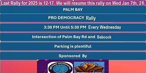 Palm Bay Pro Democracy Rally
