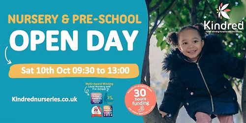 Kindred London Colney Nursery and Pre-school Open Day - 10th October 2026