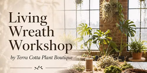 Living Wreath Workshop at Whiskey Bean Boutique