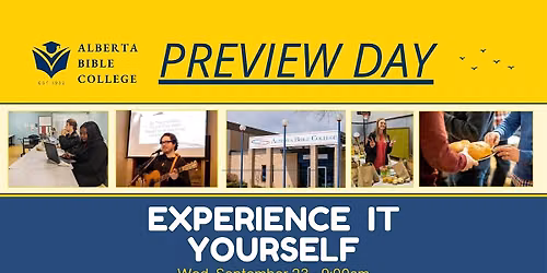 ABC College Preview Day (Wednesday) - Class, Chapel, Lunch, meet Students