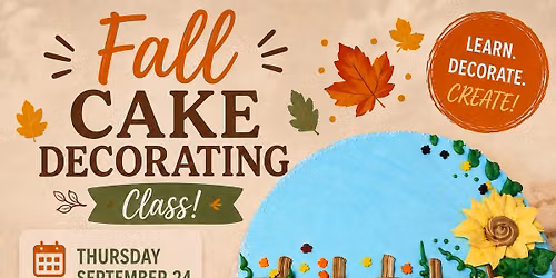 Girls Night Out Fall Cake Decorating