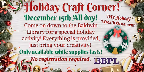 Holiday Craft Corner