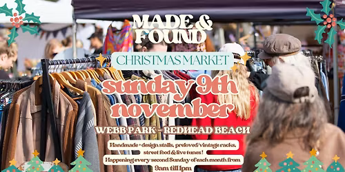 MADE & FOUND MARKETS \ud83c\udf34 REDHEAD CHRISTMAS MARKET!