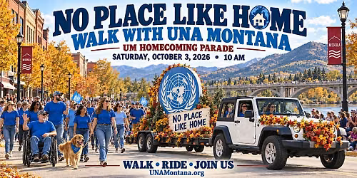 March with UNA Montana in UM's Homecoming Parade