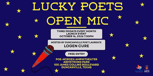 Lucky Poets Open Mic Hosted by Logen Cure