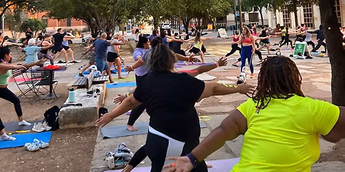 Free Yoga on Main Plaza with MobileOM