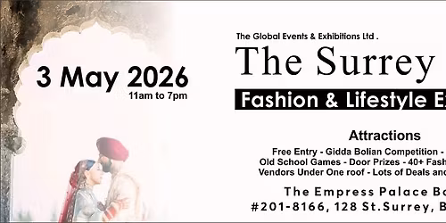 The Surrey Expo- Fashion and Lifestyle Exhibition  2026