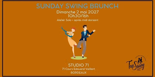 Atelier SOLO + Sunday Swing Brunch - Danse Swing - Bordeaux - Wave Surf Caf\u00e9
