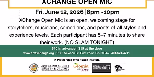 June XChange Open Mic 6-12-26