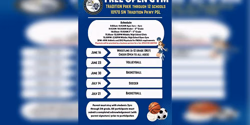 FREE SUMMER OPEN GYM (TODDLERS TO HIGH SCHOOL!) 