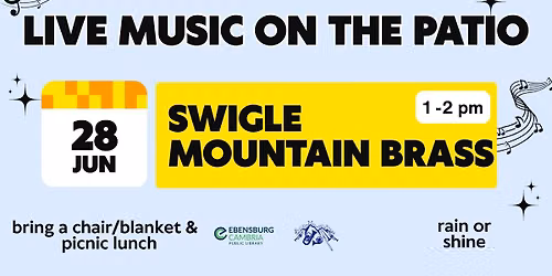 Live Music on the Patio featuring Swigle Mountain Brass