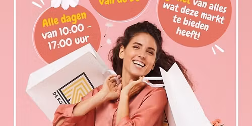 Den Bosch, winkelcentrum De Rompert. Voorjaarsmarkt.