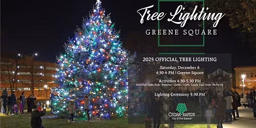 City of Cedar Rapids Tree Lighting