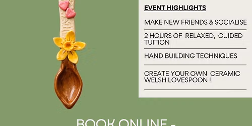 Make a Ceramic Welsh Lovespoon Workshop in Bridgend