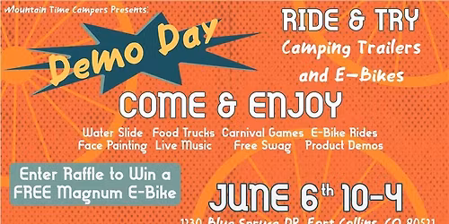 Demo Day | Ride & Try E-Bikes & Camper Trailers