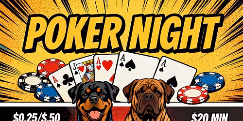 Saturday night poker. 