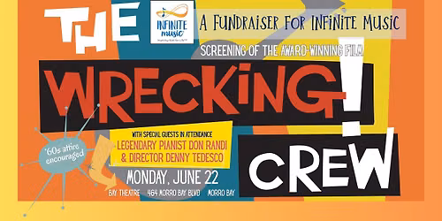 An Infinite Music\u2122 Fundraiser: The Wrecking Crew! w\/ Pianist Don Randi & Director Denny Tedesco