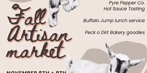 Fall Artisan Market + FREE Farm Day!
