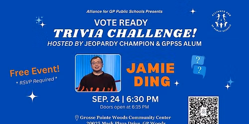 Vote Ready Trivia Challenge! Hosted by Jeopardy Champion Jamie Ding