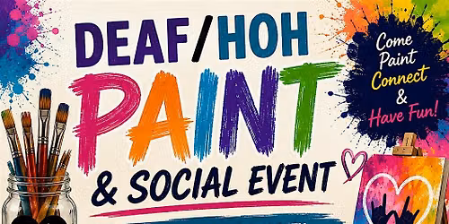 Deaf\/HOH Paint and Social Event