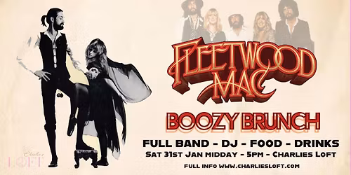 Fleetwood Mac - Boozy Brunch \/ Band + DJ + Food + Drinks