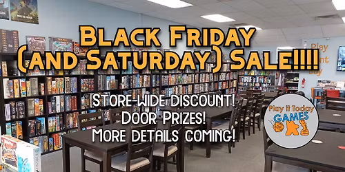 Black Friday (and Saturday) Sale!