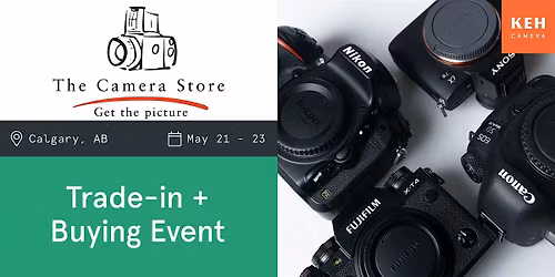 Sell your camera gear (free event-no ticket needed) at The Camera Store