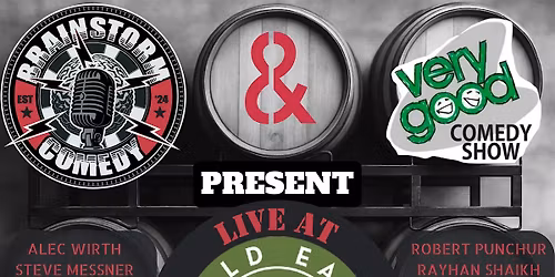 Very Good & Brainstorm Comedy at Wild East Brewing Nov 14