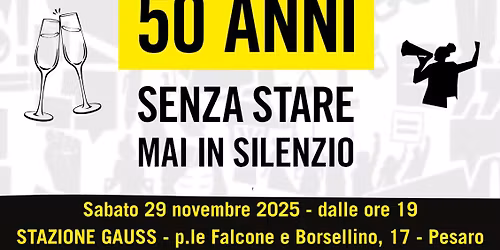 50 anni senza stare mai in silenzio - 20 anni di Amnesty a Pesaro!