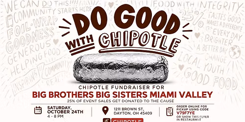 Chipotle Fundraiser for Big Brothers Big Sisters Miami Valley