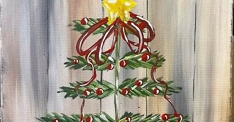 "Christmas Tree Topiary" In-Studio Paint Party!