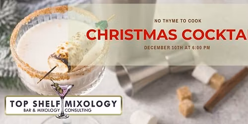 Christmas Craft Cocktails (Ugly Sweater) at No Thyme to Cook