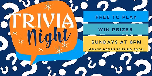Join Us for Trivia Night at New Holland Grand Haven Tasting Room!