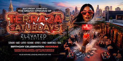 Terrazza Saturdays: Grand Opening at Elevated Rooftop