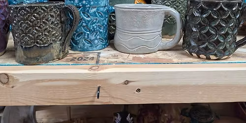 Textured Mug Class - Ceramic Hand building Class