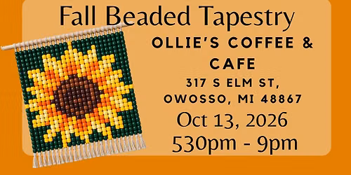 \ud83c\udf42\u2728 Fall Beaded Tapestry Workshop! \u2728\ud83c\udf42