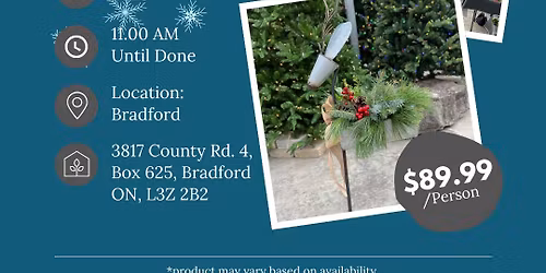 DIY Standing Reindeer w\/ Greens Workshop (Bradford Location)