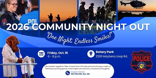 Community Night Out with the Morehead City Police Department