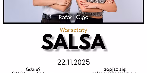 SALSA warsztaty | Rafa\u0142 i Olga | SALSAme Dance Studio | 22.11.2025 | Lublin
