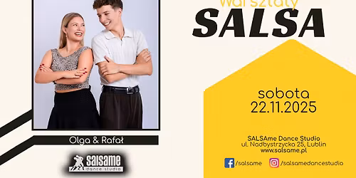 SALSA warsztaty | Olga i Rafa\u0142 | SALSAme Dance Studio | 22.11.2025 | Lublin