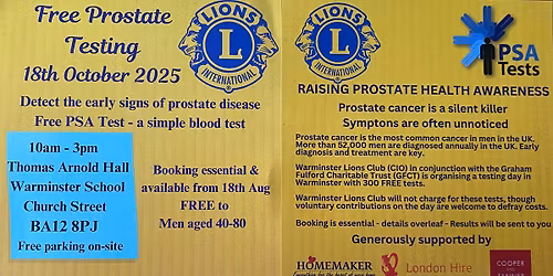 Prostate Cancer Testing Day   