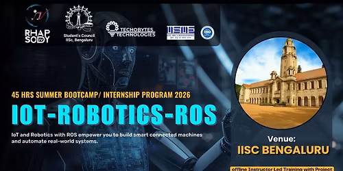 IoT-Robotics-ROS - 45 Hrs Summer Training Program'26 at IISc Bengaluru