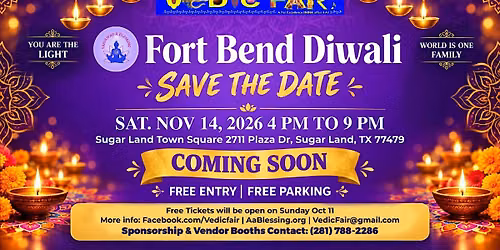 FORT BEND DIWALI 2026
